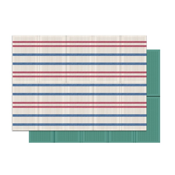 🌸봄날엔 캠핑위크🌸마린스트라이프 패브릭 디자인 캠핑매트 (200x140x0.8cm)
